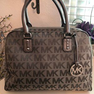 Michael Kors Heather Gray Large Duffle Bag